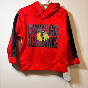 Kids' NHL Red Chicago Blackhawks Hoodie- 4T NWT